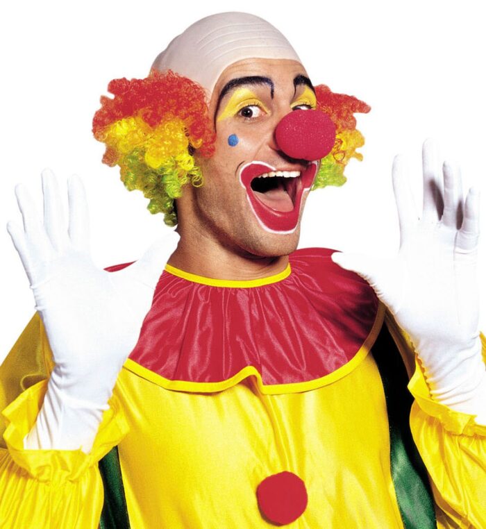 Peluca payaso con calva