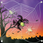 Telaraña con ventosa decoracion para halloweeen