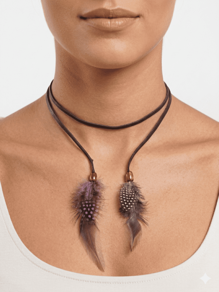 Collar de plumas