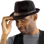 sombrero ganster negro para adulto