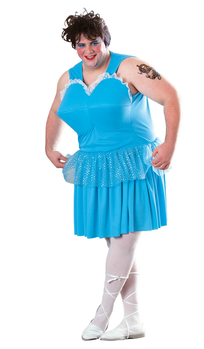 disfraz bailarina azul para hombre