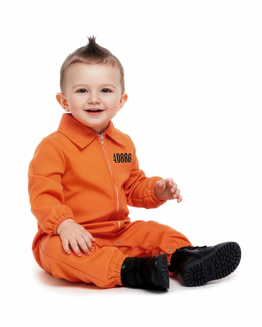 disfraz de preso naranja para bebé