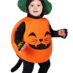 disfraz de calabaza gato para bebé