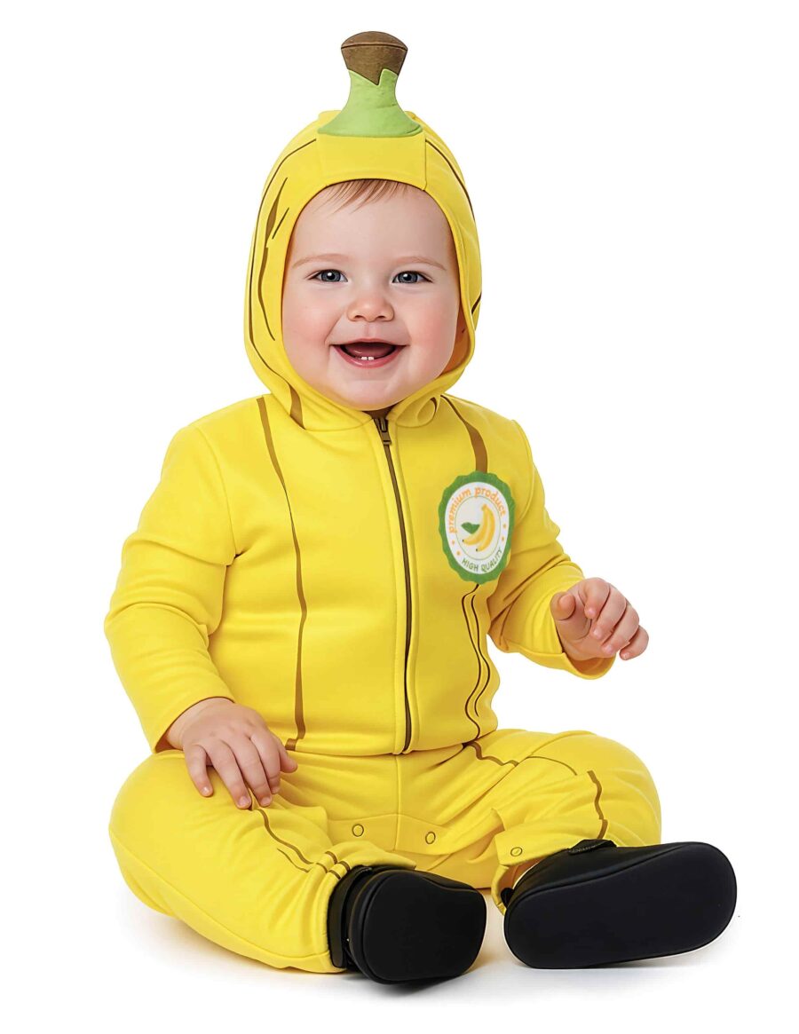 disfraz de plátano para bebé