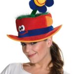 sombrero para payaso con flor
