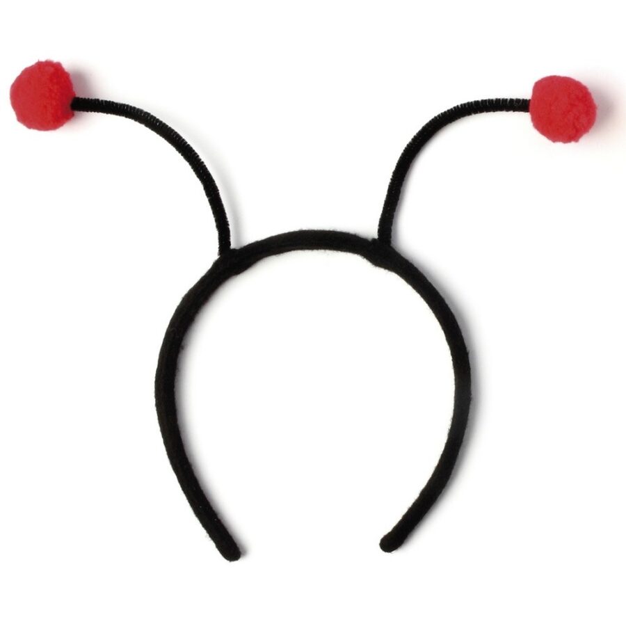 diadema antenas rojas