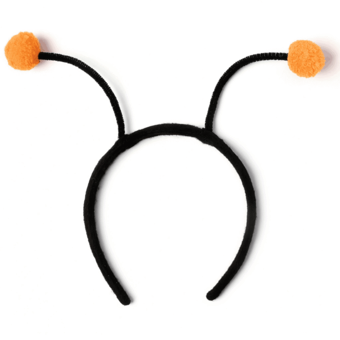 diadema antenas naranjas