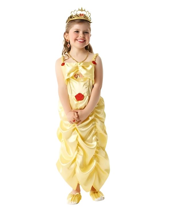 disfraz princesa bella para niña