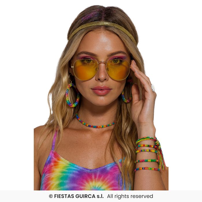 gafas de aviador amarillas