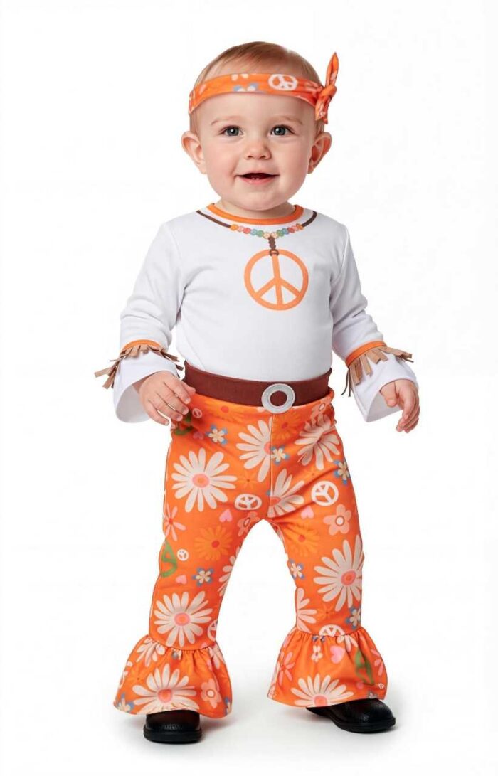 disfraz de hippie para bebé