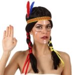 peluca india con cintas para mujer