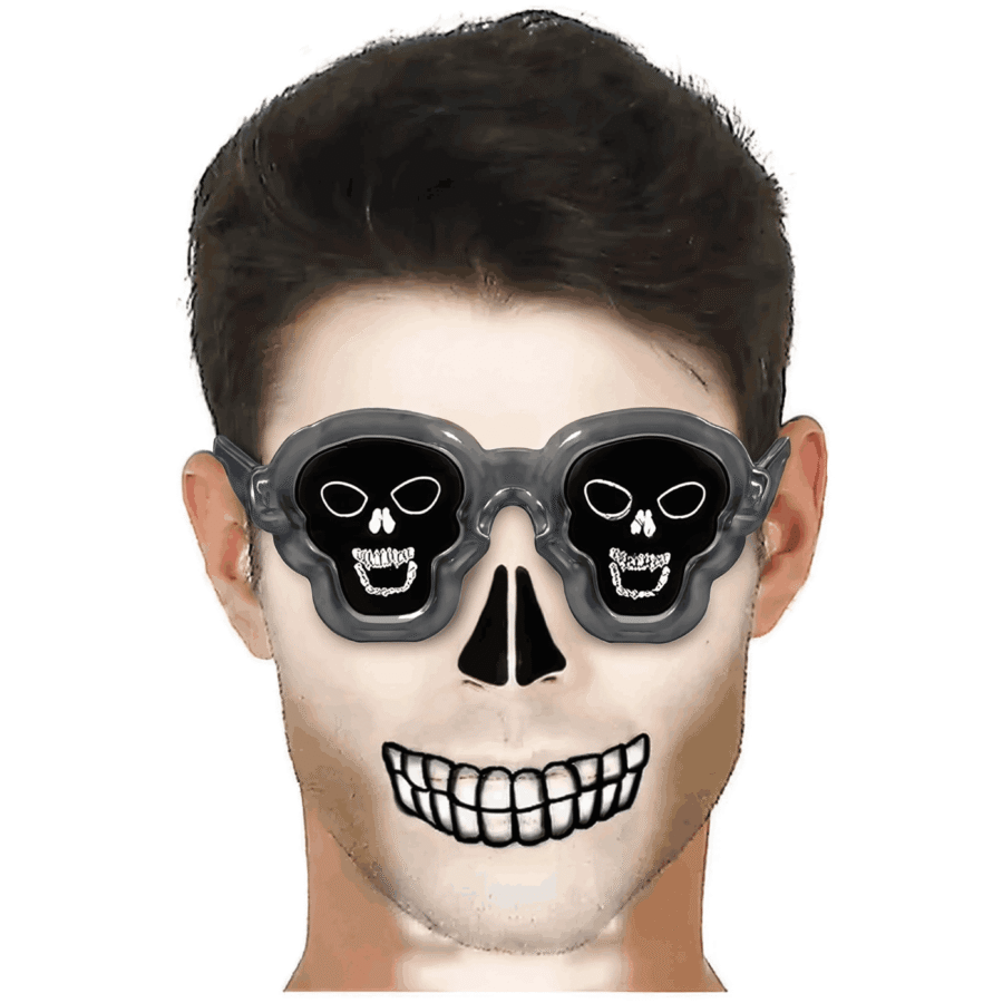 gafas de calaveras con luz