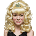 peluca princesa rubia