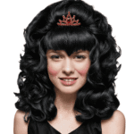 peluca princesa morena