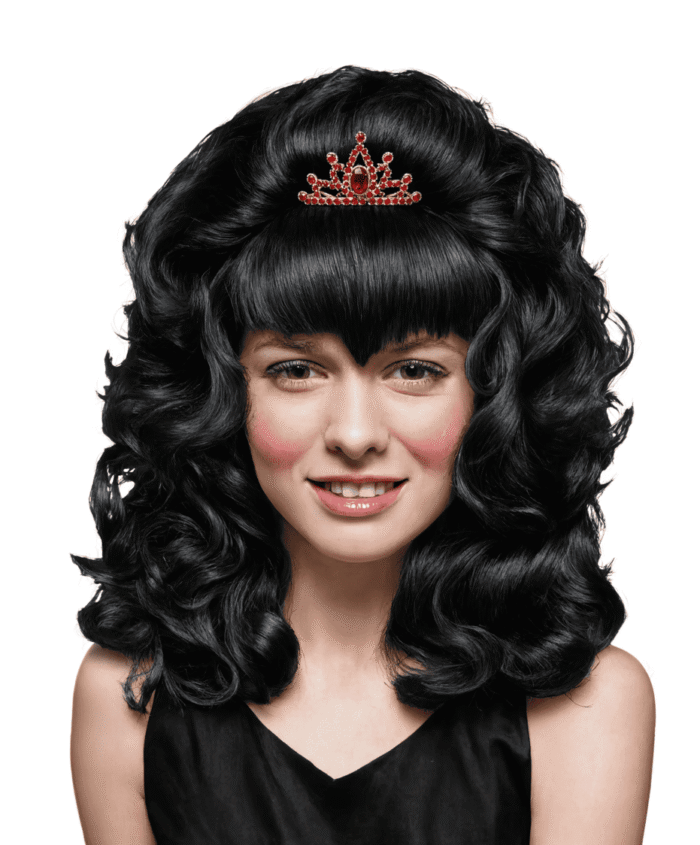 peluca princesa morena
