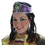 peluca de egipcia con diadema
