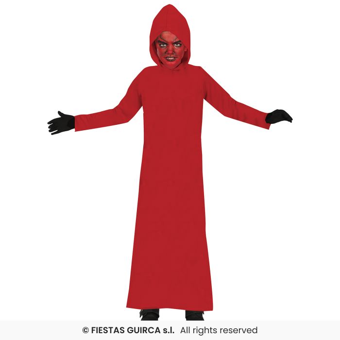 túnica roja para niño