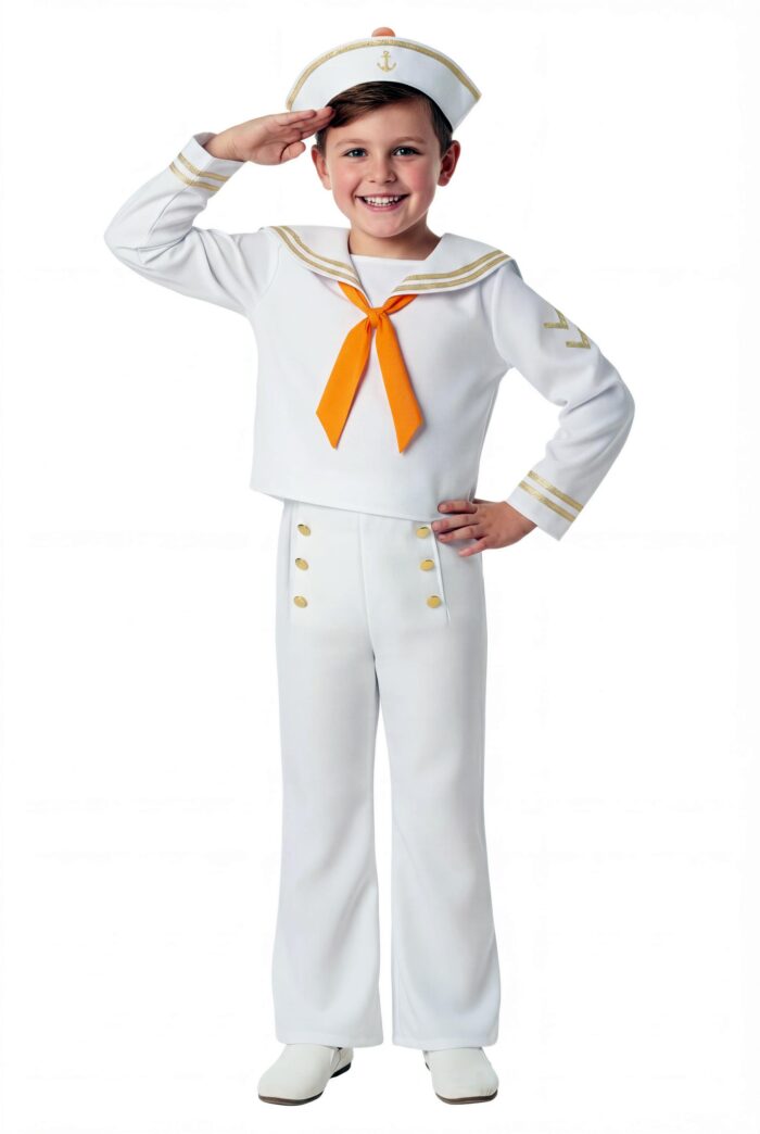 Disfraz Marinero/a Blanco Infantil