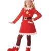 disfraz de mama noel para niña
