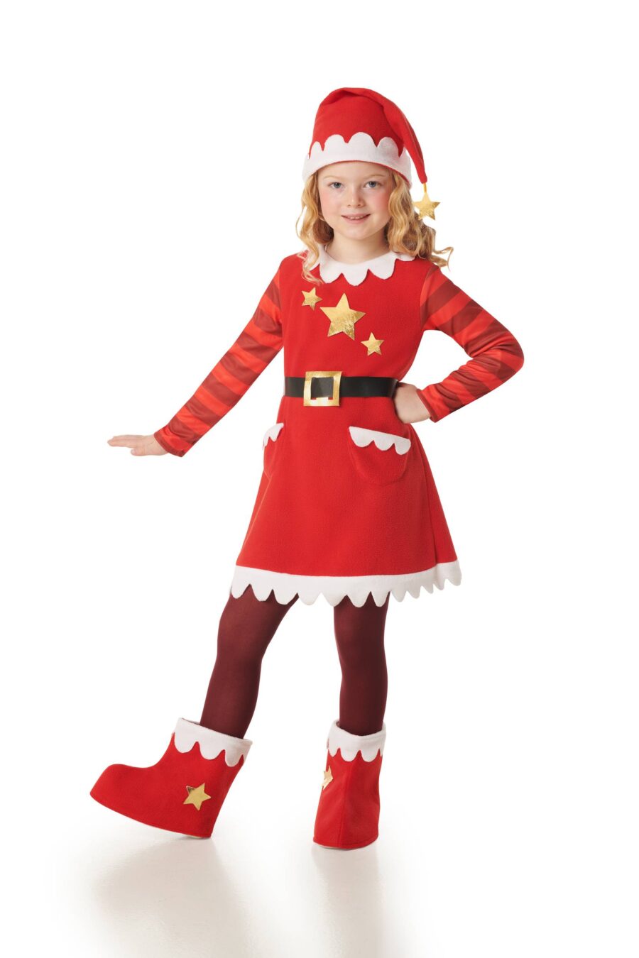 disfraz de mama noel para niña