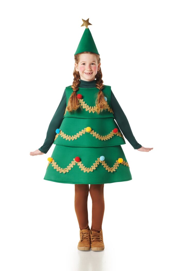 disfraz de árbol de navidad infantil