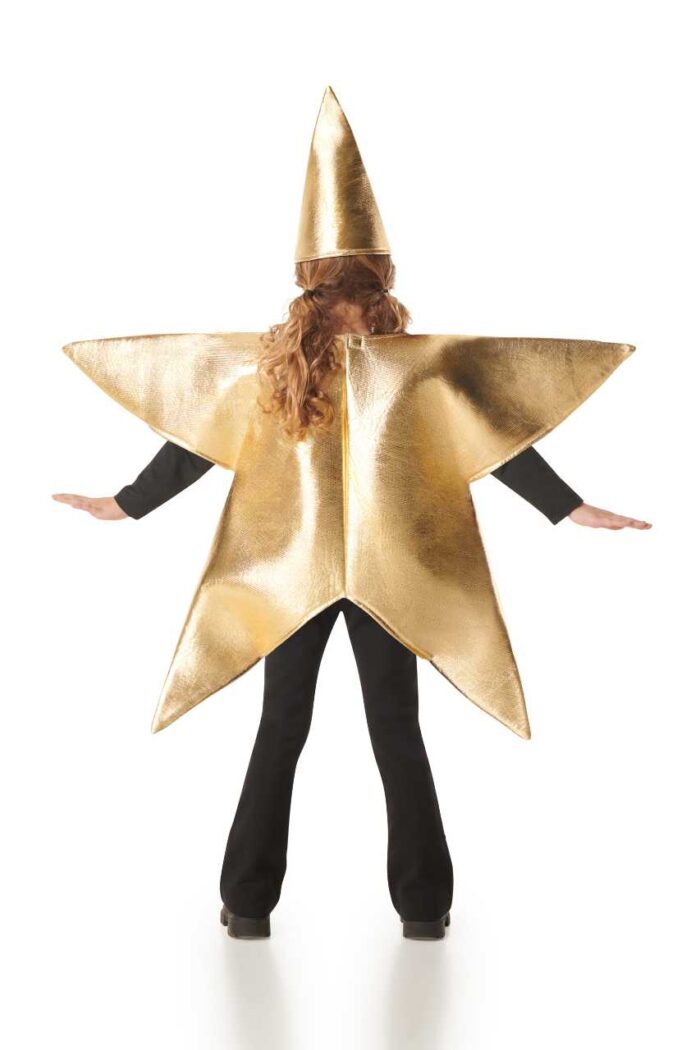 disfraz de estrella oro infantil