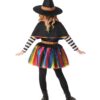 disfraz de bruja arcoiris para niña