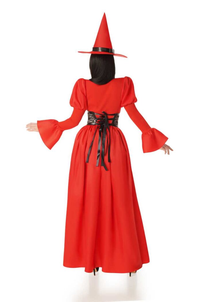 Disfraz Bruja Roja con Corset para mujer