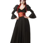 disfraz de bruja con corset para mujer