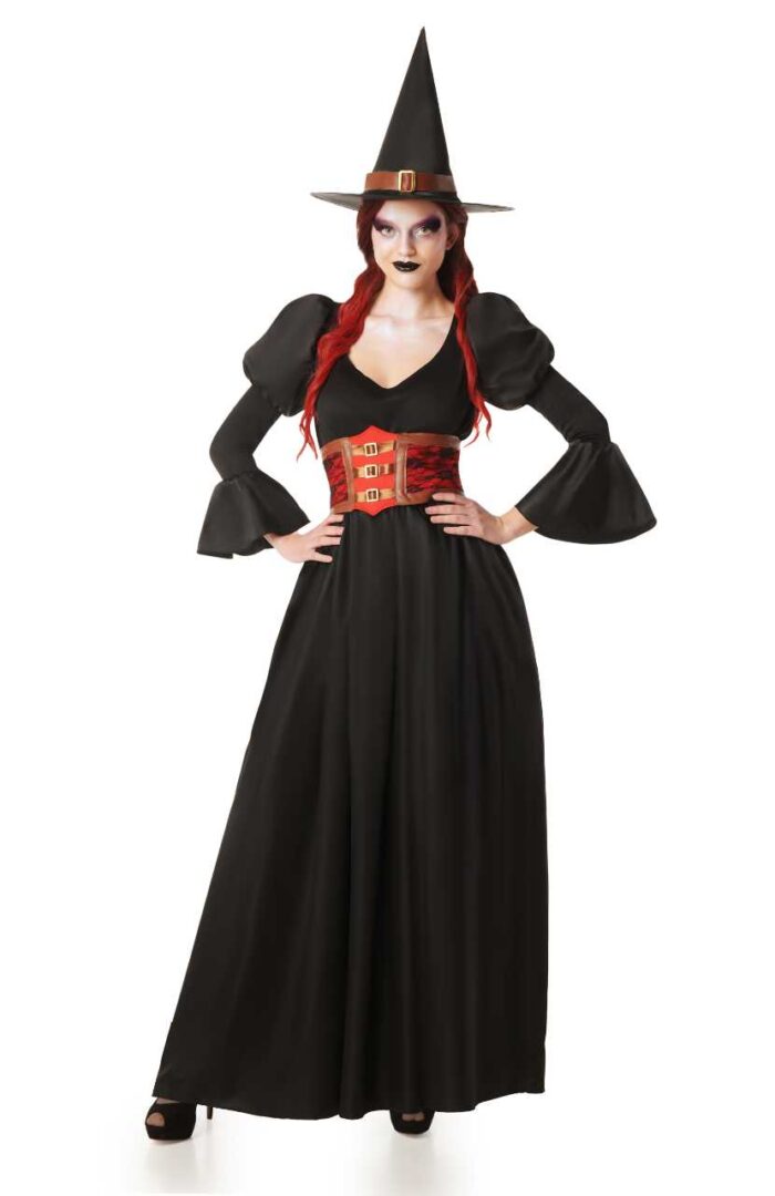 disfraz de bruja con corset para mujer