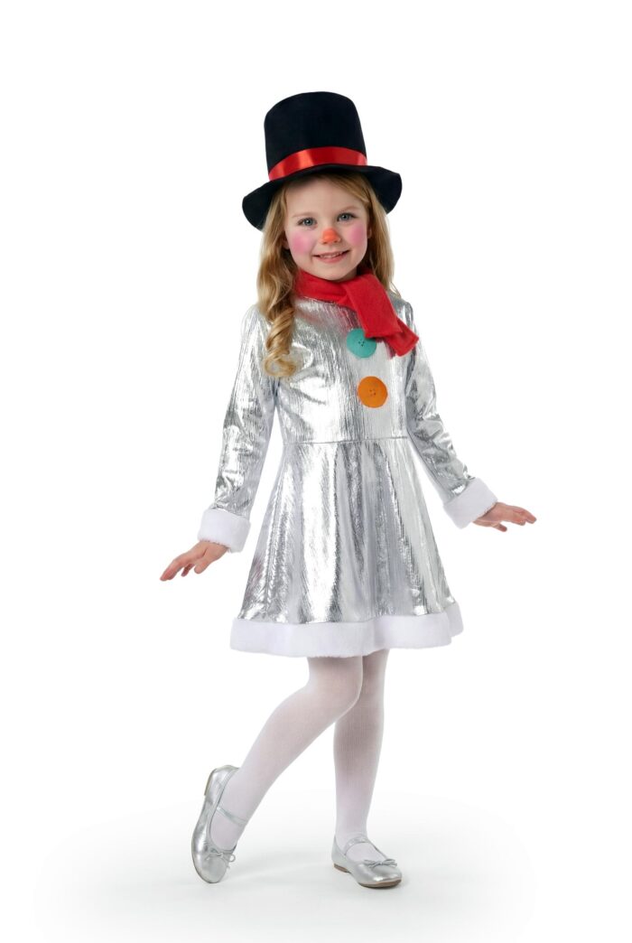 disfraz de muñeco de nieve para niña