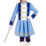 disfraz de majorette azul para niña