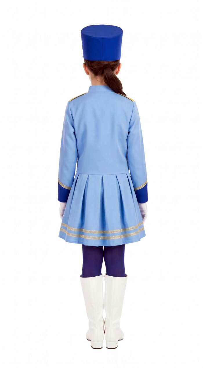 disfraz de majorette azul para niña