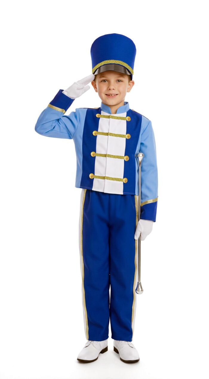 disfraz de majorette azul para niño