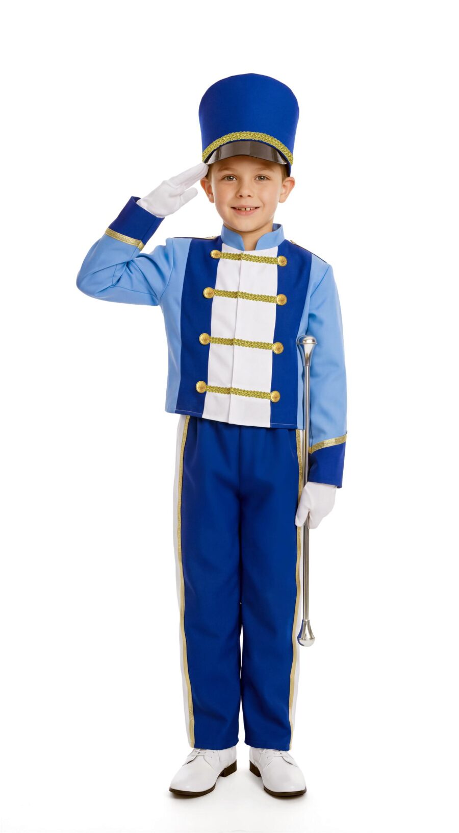 disfraz de majorette azul para niño