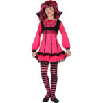 disfraz vampiresa rosa para niña