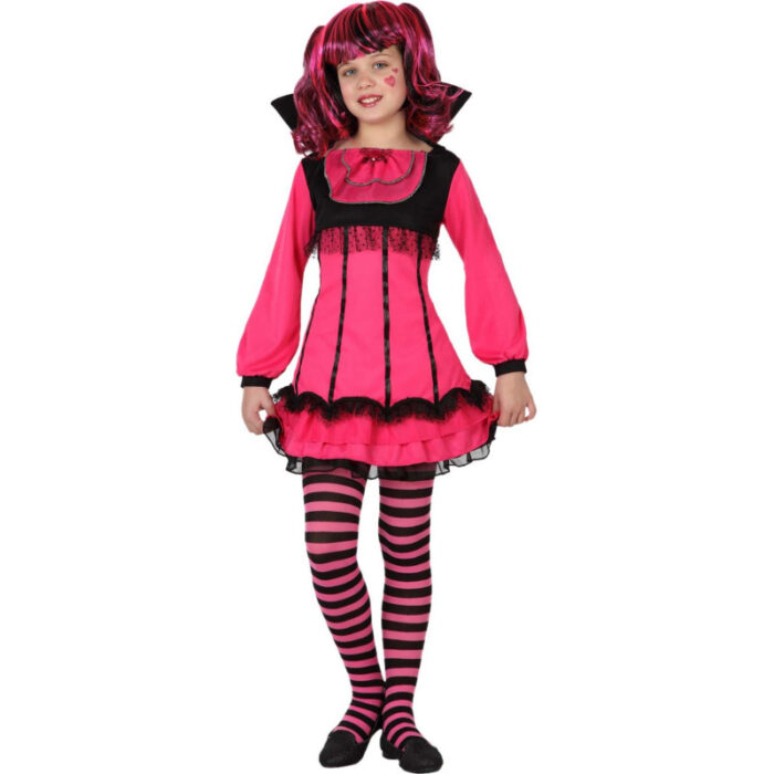 disfraz vampiresa rosa para niña