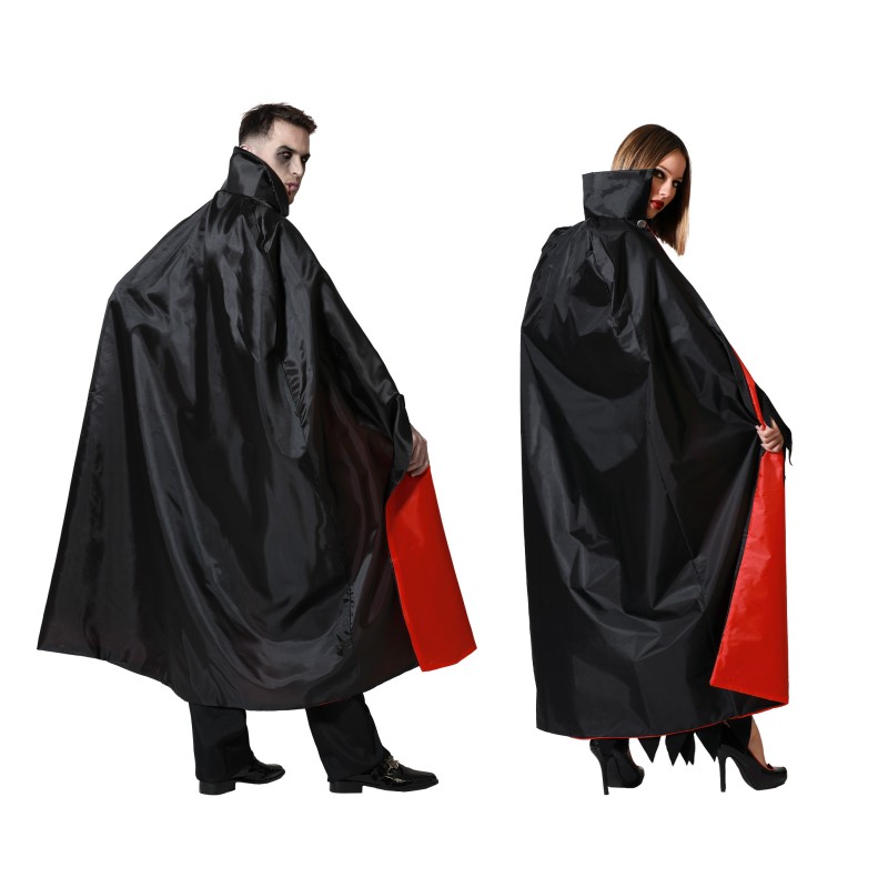 capa de vampiro negra y roja para adulto