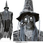 colgante de bruja con botones en los ojos