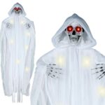 colgantede esqueleto blanco con luz