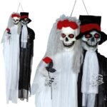 colgante de novios esqueleto