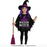 disfraz poncho de bruja infantil