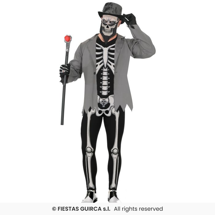 disfraz de esqueleto para hombre