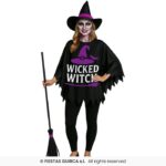 disfraz poncho de bruja buena para mujer
