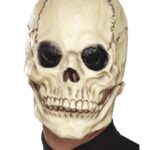 mascara calavera con mandibula movil