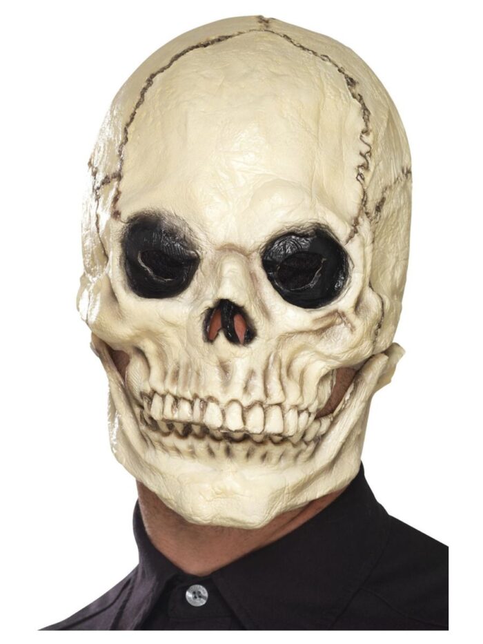 mascara calavera con mandibula movil